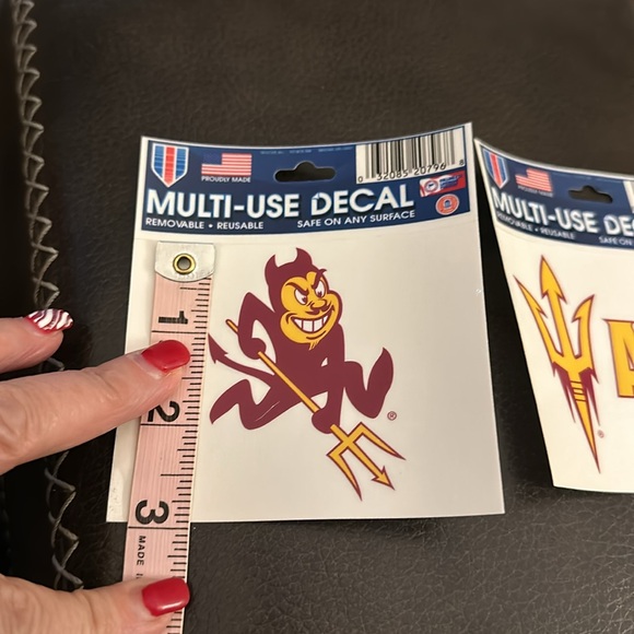 NWOT ASU & Sparky Multi Use Decals - Picture 5 of 8